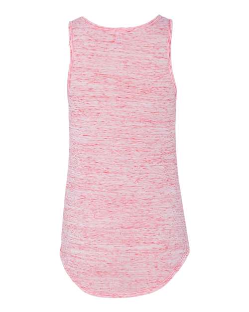 BELLA + CANVAS 8805 Women's Flowy V-Neck Tank - Red Marble - back