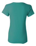 Gildan 5000L Women's Heavy Cotton T-Shirt - Tropical Blue - back