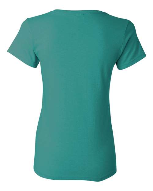 Gildan 5000L Women's Heavy Cotton T-Shirt - Tropical Blue - back