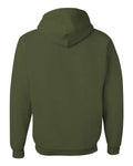 Jerzees 996MR Unisex NuBlend Hooded Sweatshirt - Military Green - back