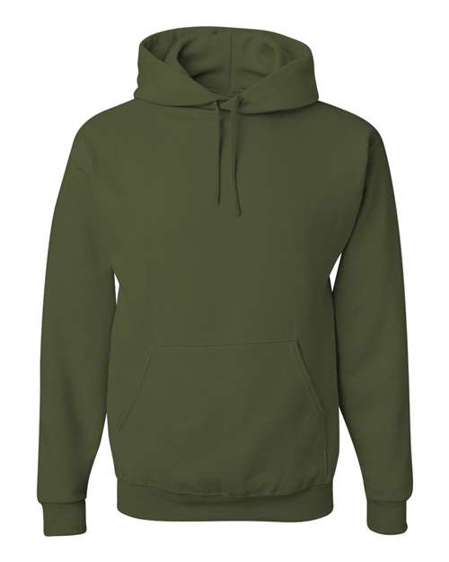 Jerzees 996MR Unisex NuBlend Hooded Sweatshirt - Military Green - front