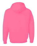 Jerzees 996MR Unisex NuBlend Hooded Sweatshirt - Neon Pink - back