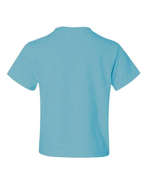 Jerzees 29BR Youth Dri-Power 50/50 T-Shirt - Aquatic Blue - back