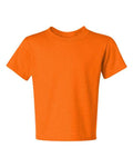Jerzees 29BR Youth Dri-Power 50/50 T-Shirt - Safety Orange - front