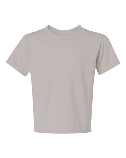 Jerzees 29BR Youth Dri-Power 50/50 T-Shirt - Silver - front
