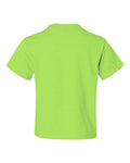 Jerzees 29BR Youth Dri-Power 50/50 T-Shirt - Neon Green - back