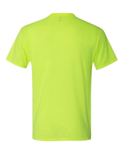 Jerzees 21MR Unisex Dri-Power Performance T-Shirt - Safety Green - back