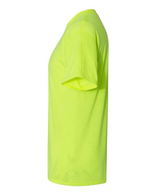 Jerzees 21MR Unisex Dri-Power Performance T-Shirt - Safety Green - side