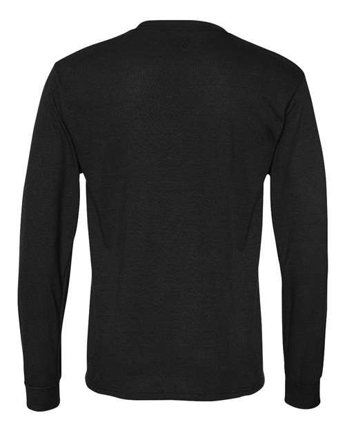 Jerzees 21MLR Unisex Dri-Power Performance Long Sleeve T-Shirt - Black - back