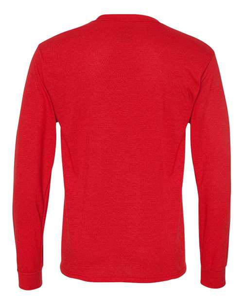 Jerzees 21MLR Unisex Dri-Power Performance Long Sleeve T-Shirt - True Red - back