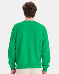 Hanes P160 EcoSmart Crewneck Sweatshirt - Kelly Green - model back