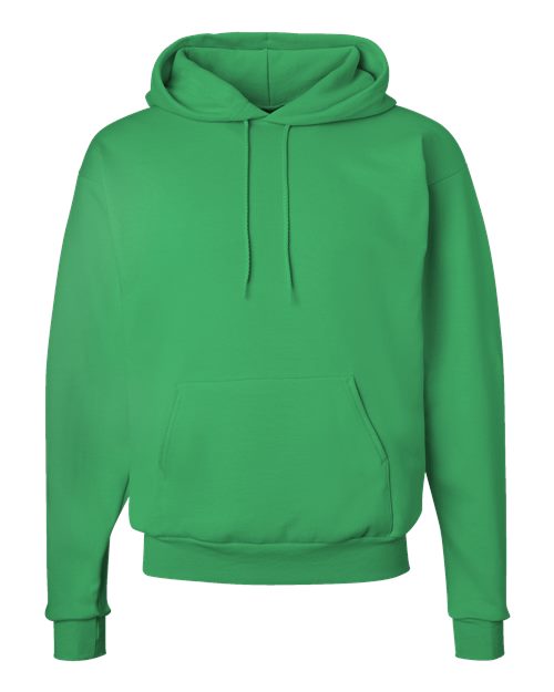 Hanes P170 EcoSmart Hooded Sweatshirt - Kelly Green - flat front