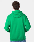 Hanes P170 EcoSmart Hooded Sweatshirt - Kelly Green - model back