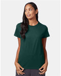 Hanes SL04 Women's Perfect-T T-Shirt - Deep Forest - model front