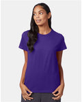 Hanes SL04 Women's Perfect-T T-Shirt - Purple - model front