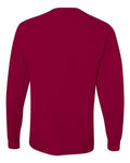 Jerzees 29LSR Unisex Dri-Power Long Sleeve 50/50 T-Shirt - Cardinal - back