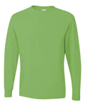 Jerzees 29LSR Unisex Dri-Power Long Sleeve 50/50 T-Shirt - Kiwi - front