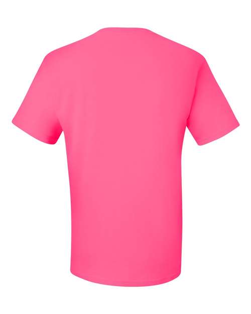 Jerzees 29MR Dri-Power 50/50 T-Shirt - Neon Pink - back