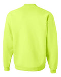 Jerzees 4662MR Unisex Super Sweats NuBlend Crewneck Sweatshirt - Safety Green - back