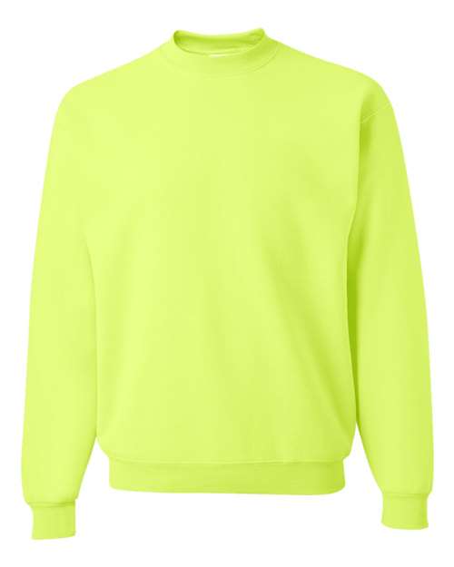 Jerzees 4662MR Unisex Super Sweats NuBlend Crewneck Sweatshirt - Safety Green - front