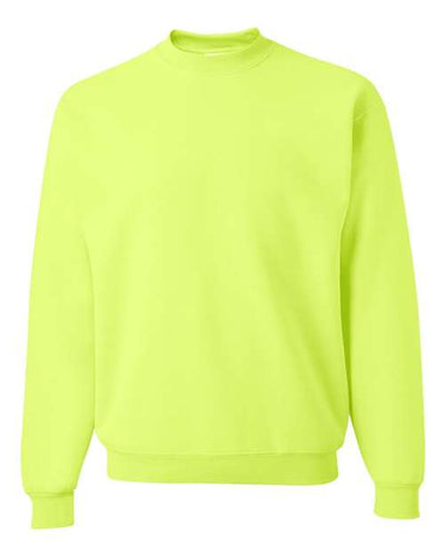 Jerzees 4662MR Unisex Super Sweats NuBlend Crewneck Sweatshirt - Safety Green - front