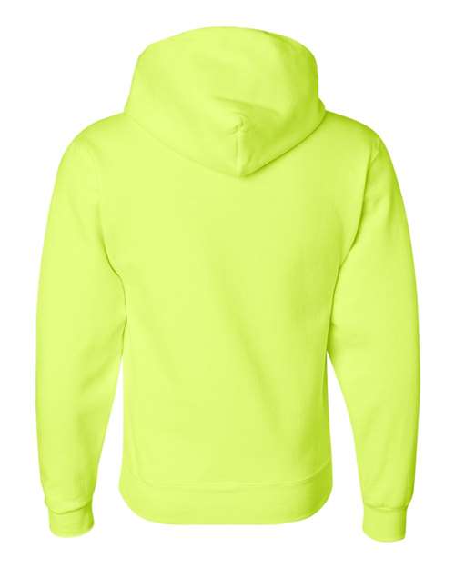 Jerzees 4997MR Unisex Super Sweats NuBlend Hooded Sweatshirt - Safety Green - back