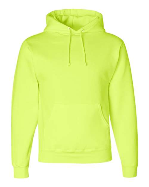 Jerzees 4997MR Unisex Super Sweats NuBlend Hooded Sweatshirt - Safety Green - front
