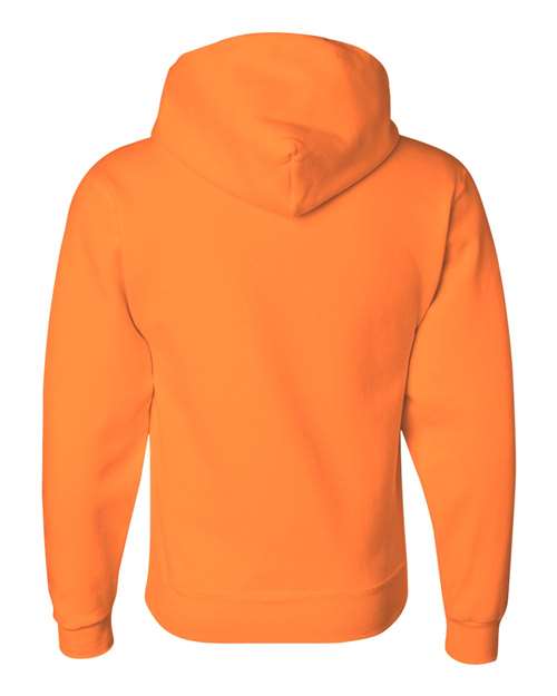 Jerzees 4997MR Unisex Super Sweats NuBlend Hooded Sweatshirt - Safety Orange - back