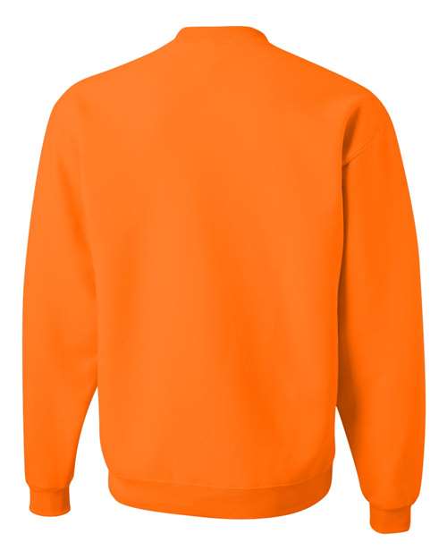 Jerzees 562MR NuBlend Crewneck Sweatshirt - Safety Orange - back