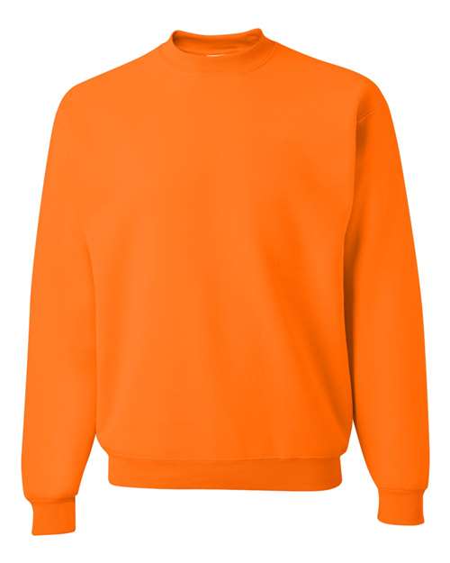 Jerzees 562MR NuBlend Crewneck Sweatshirt - Safety Orange - front