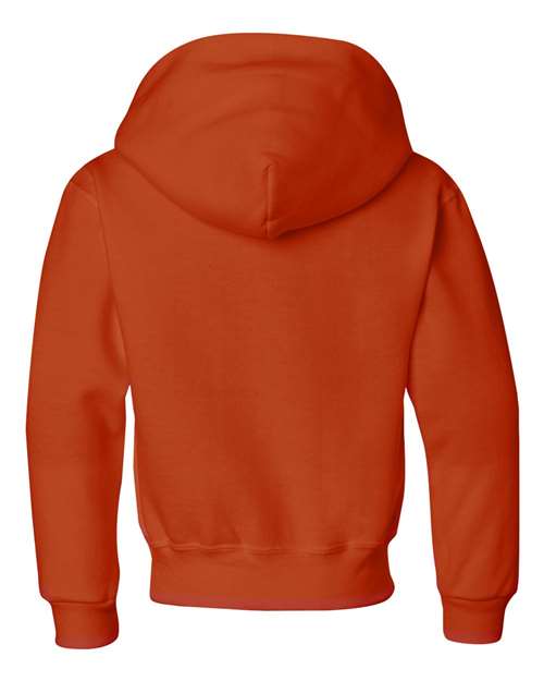 Jerzees 996YR Youth NuBlend Hooded Sweatshirt - Burnt Orange - back