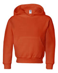 Jerzees 996YR Youth NuBlend Hooded Sweatshirt - Burnt Orange - front