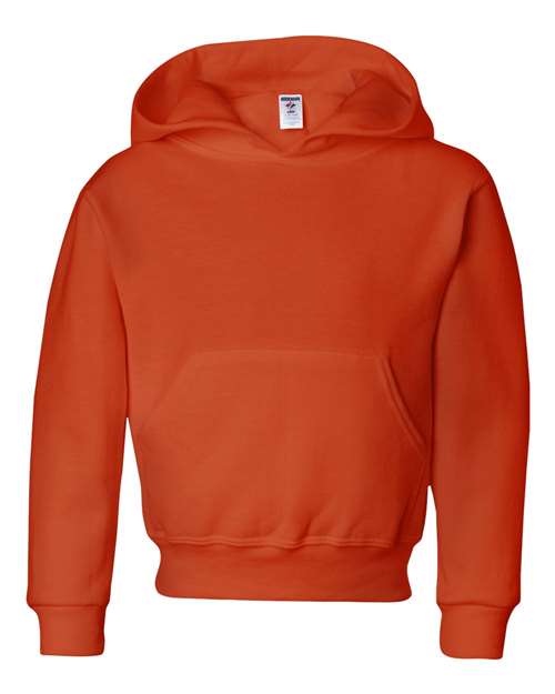 Jerzees 996YR Youth NuBlend Hooded Sweatshirt - Burnt Orange - front