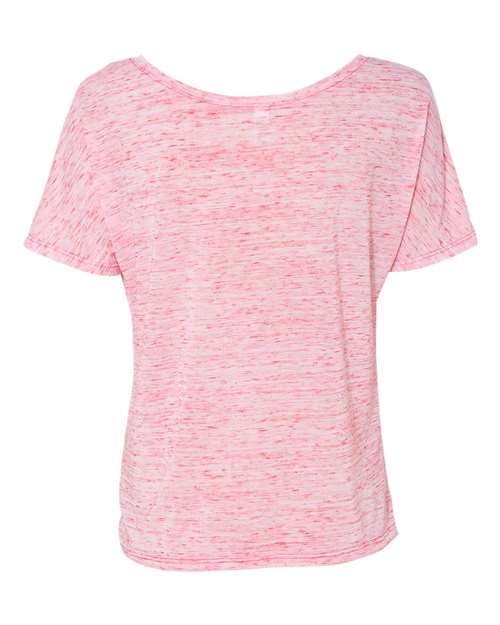 BELLA + CANVAS 8816 Women’s Slouchy Tee - Red Marble - back