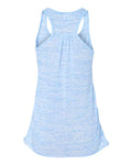 BELLA + CANVAS 8800 Women's Flowy Racerback Tank - Blue Marble - back