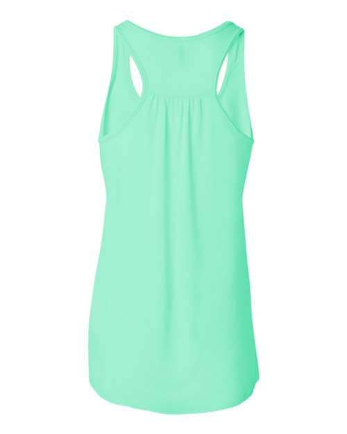 BELLA + CANVAS 8800 Women's Flowy Racerback Tank - Mint - back