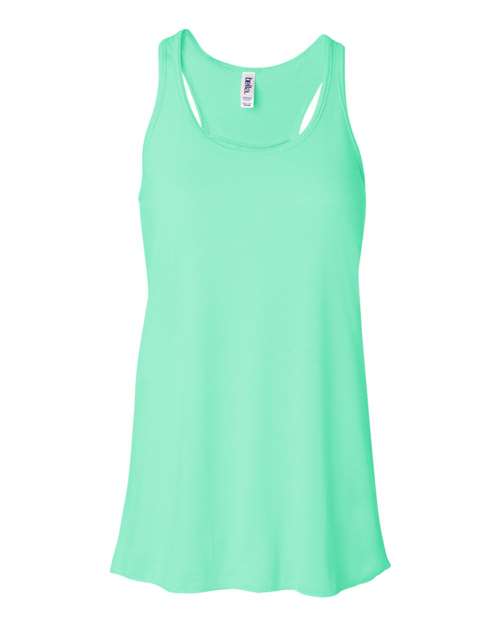 BELLA + CANVAS 8800 Women's Flowy Racerback Tank - Mint - front