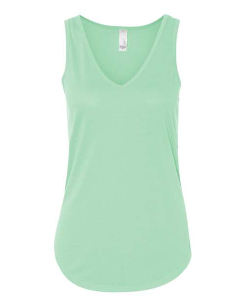 BELLA + CANVAS 8805 Women's Flowy V-Neck Tank - Mint - front