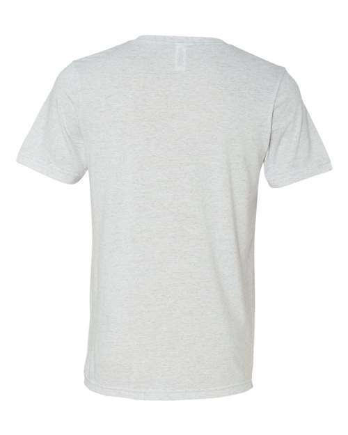 Bella + Canvas 3415 Triblend V-Neck Tee - White Fleck Triblend - back