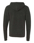 BELLA + CANVAS 3909 Unisex Triblend Sponge Fleece Full-Zip Hoodie Sweatshirt - Charcoal Black Triblend - back