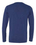 BELLA + CANVAS 3425 Unisex Long Sleeve V-Neck Tee - Navy Triblend - back