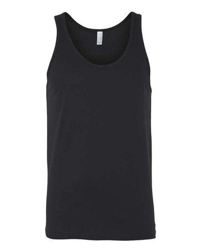 Bella + Canvas 3480 Jersey Tank - Black - front