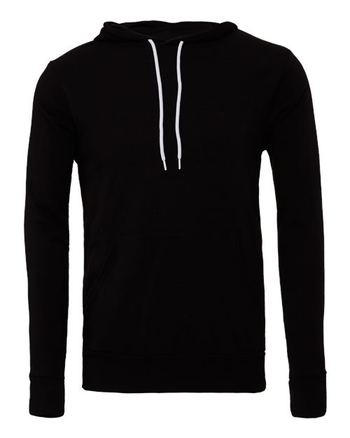 Bella+Canvas 3719 Unisex Sponge Fleece Pullover Hoodie - Black - front
