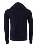 Bella+Canvas 3719 Unisex Sponge Fleece Pullover Hoodie - Navy - back