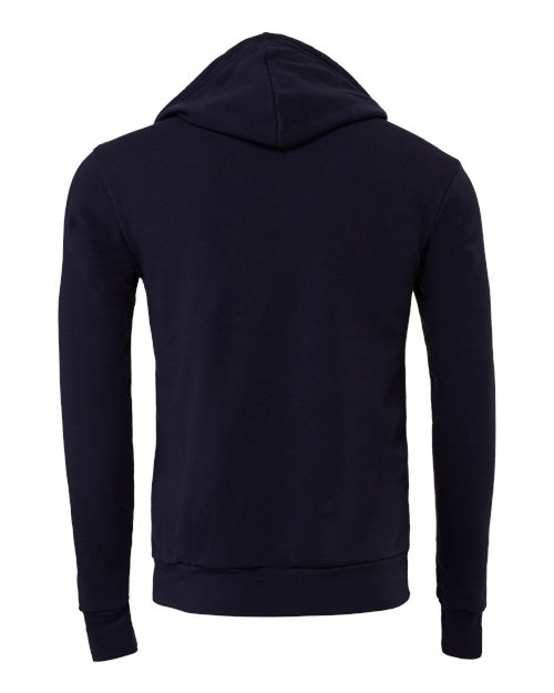 Bella+Canvas 3719 Unisex Sponge Fleece Pullover Hoodie - Navy - back