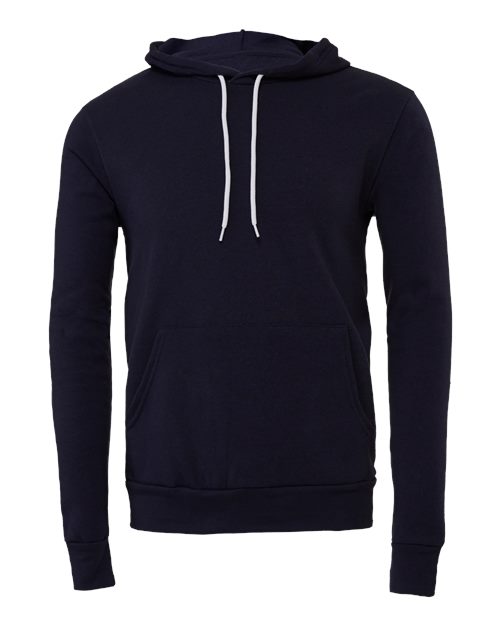 Bella+Canvas 3719 Unisex Sponge Fleece Pullover Hoodie - Navy - front