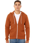 Bella + Canvas 3739 Sponge Fleece Full-Zip Hoodie Sweatshirt - Autumn - model front
