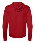 Bella + Canvas 3739 Sponge Fleece Full-Zip Hoodie Sweatshirt - Red - back