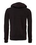Bella + Canvas 3739 Sponge Fleece Full-Zip Hoodie Sweatshirt - Dark Grey Heather - back