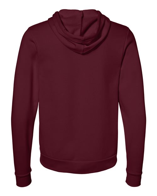 Bella + Canvas 3739 Sponge Fleece Full-Zip Hoodie Sweatshirt - Maroon - back